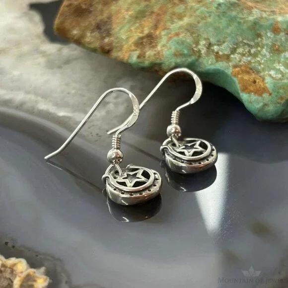 Carolyn Pollack Sterling Silver Horseshoe Dangle Earrings For Women